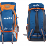 Unisex Blue & Orange Colourblocked 65 L Backpack